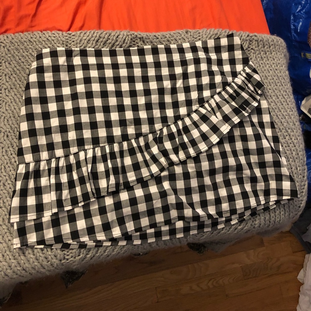 Gingham Mini Skirt